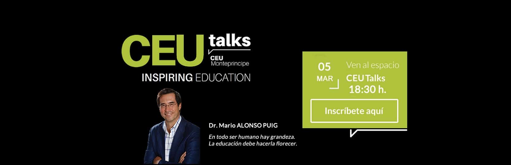 CEU20TALKS CEU Talks Colegio Montepríncipe Inspiring Education