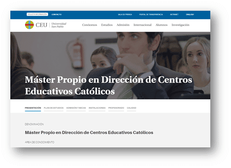 MP DICEC Máster propio en Dirección de Centros Educativos Católicos